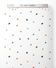 Tissu - Pois colorés aléatoires