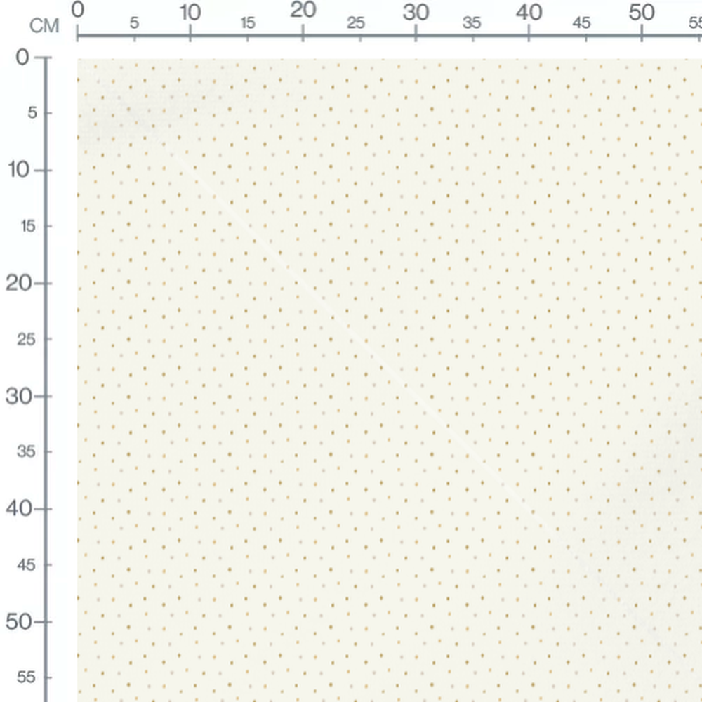 Tissu - Pois dorés et beiges