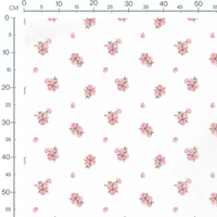 Tissu - Roses roses en aquarelle