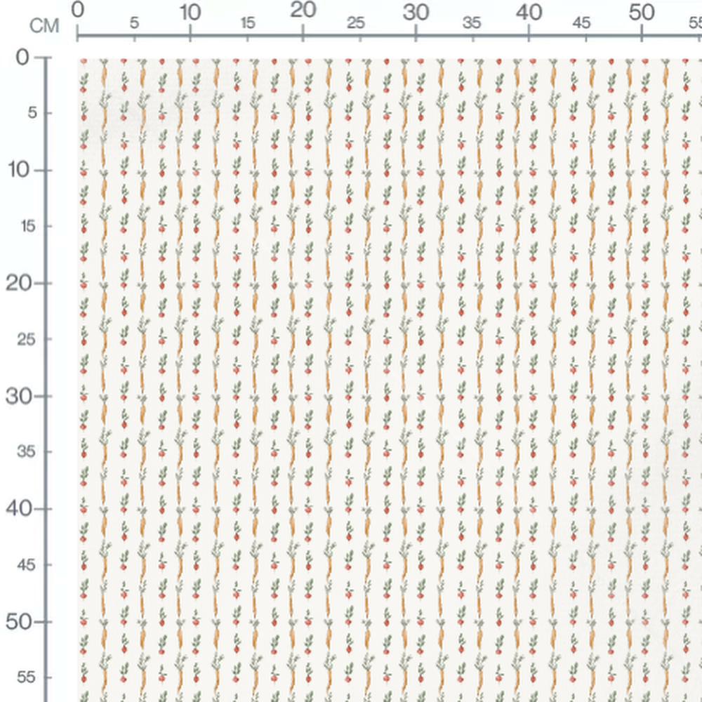 Tissu - Légumes frais sur fond blanc