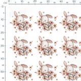 Tissu - Chapeaux et texte Boo