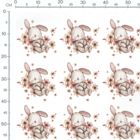 Tissu - Chapeaux et texte Boo