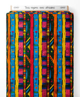 Tissu - rayures vives africaines