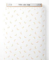 Tissu - Petites lunes beige