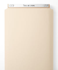 Tissu - Tissu uni crème