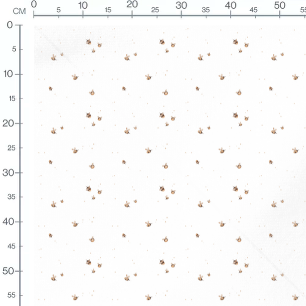 Tissu - Abeilles claires et légères