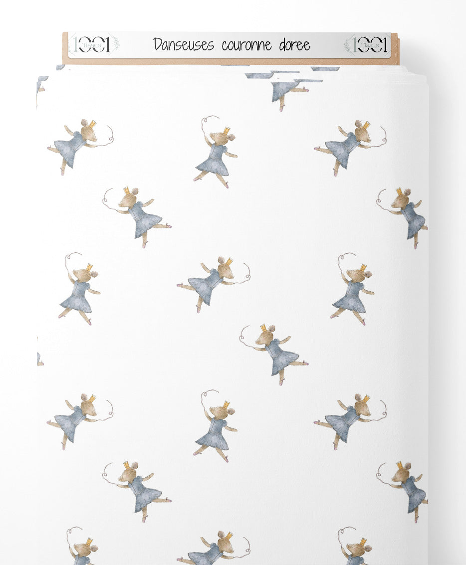 Tissu - Danseuses couronne dorée