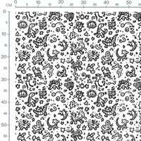 Tissu - Tissu Dino Enfant Doodle
