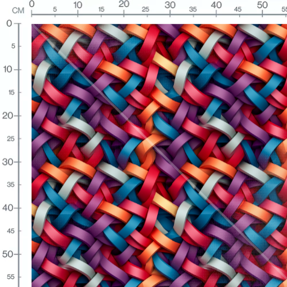 Tissu - Tressage Multicolore 3D