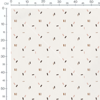 Tissu - Rectangles multicolores dispersés