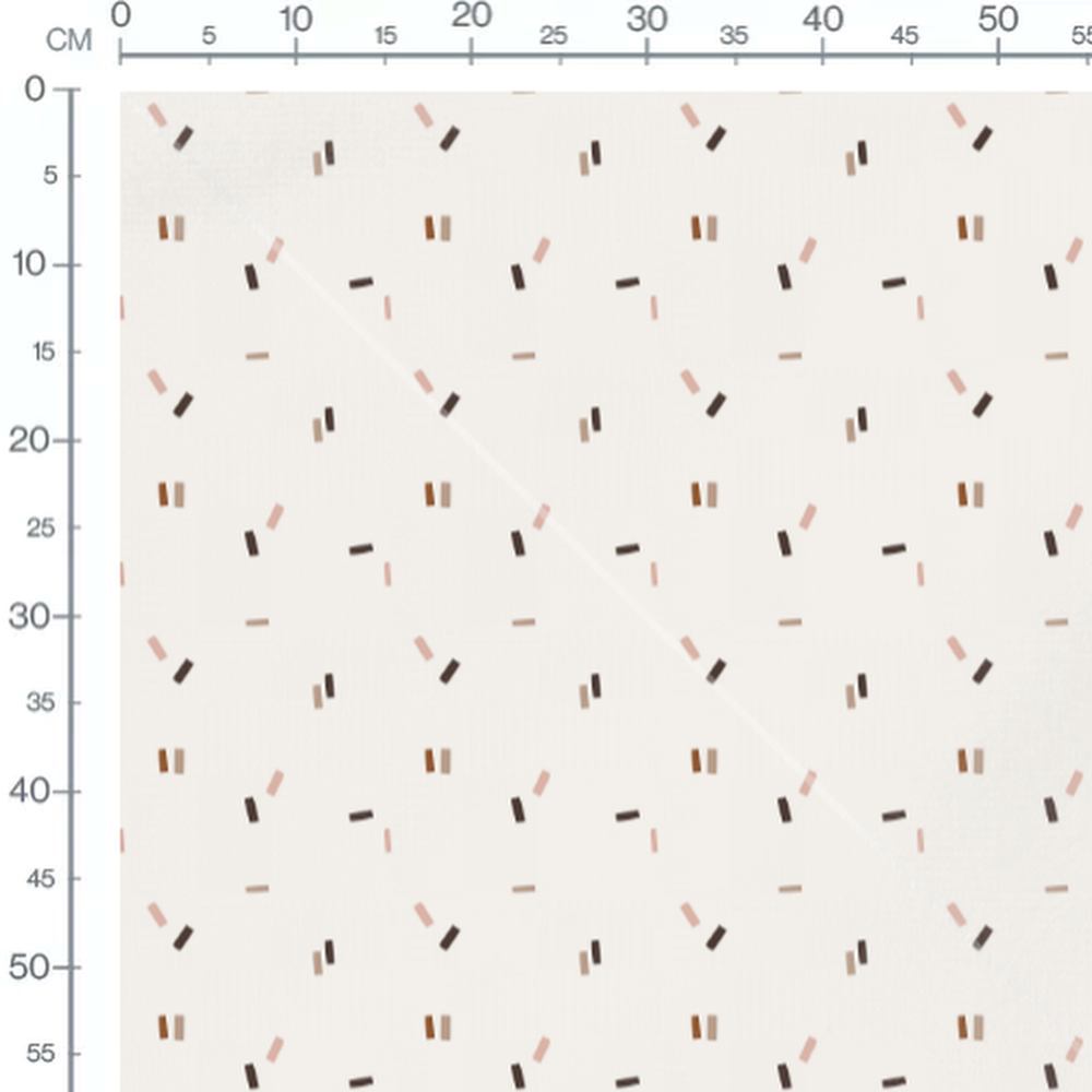 Tissu - Rectangles multicolores dispersés