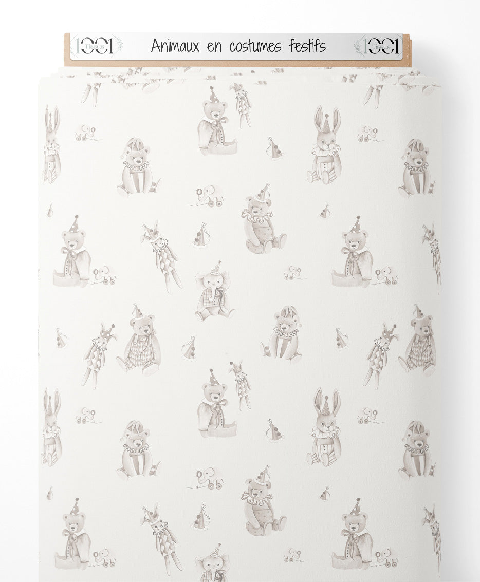 Tissu - Animaux en costumes festifs