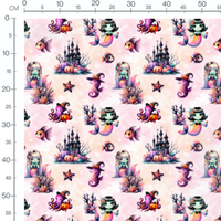 Tissu - Créatures marines Halloween