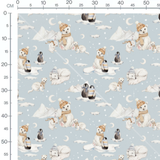 Tissu - Animaux polaires en fête