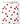 Tissu - Insectes rouges sur fond clair