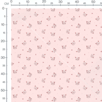 Tissu - Porcelets roses sur fond rose