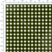 Tissu - Robots circulaires sur vert