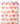 Tissu - Cœurs roses et oranges
