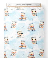 Tissu - Canards marins adorables