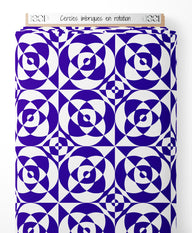 Tissu - Cercles imbriqués en rotation