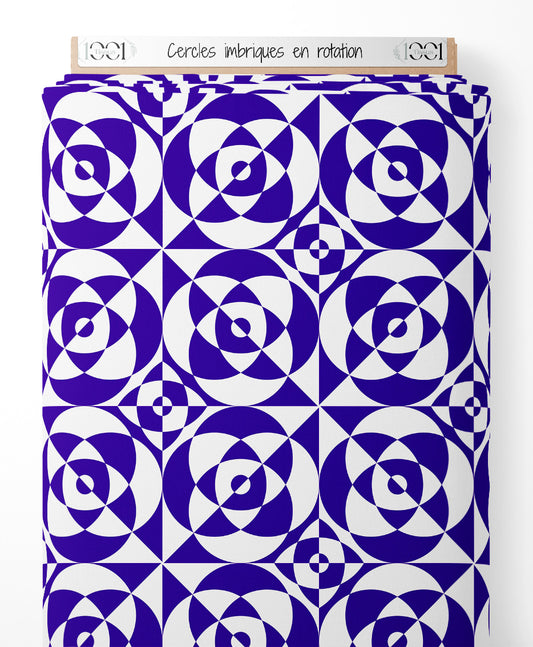 Tissu - Cercles imbriqués en rotation