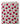 Tissu - Fleurs roses et feuilles vertes 5