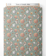 Tissu - Tasses et biscuits étoilés