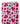 Tissu - Fleurs rouges sur fond rose