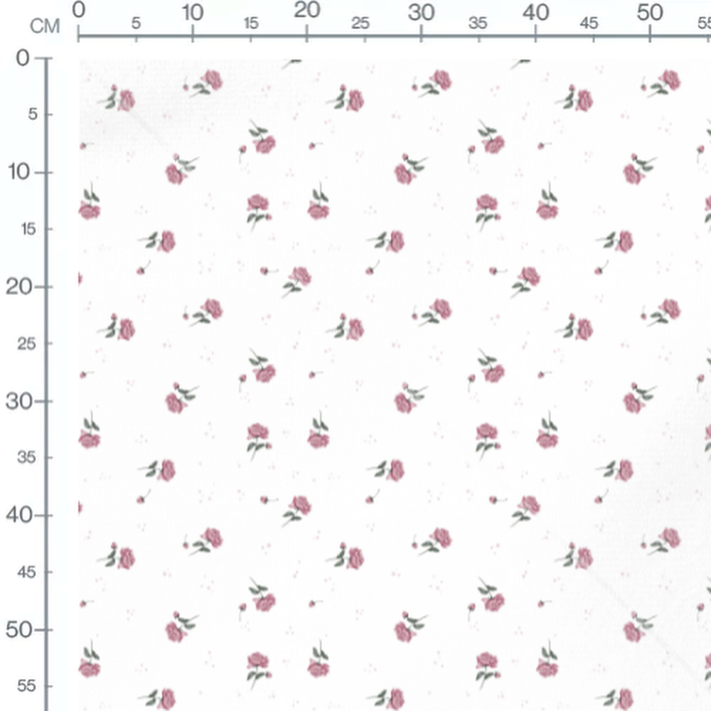 Tissu - Points roses délicats