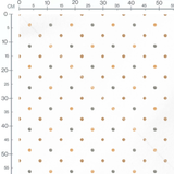 Tissu - Pois aquarelle beige et gris