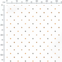 Tissu - Pois aquarelle beige et gris