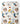 Tissu - Visages abstraits multicolores