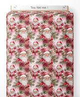 Tissu - Noel rose 1