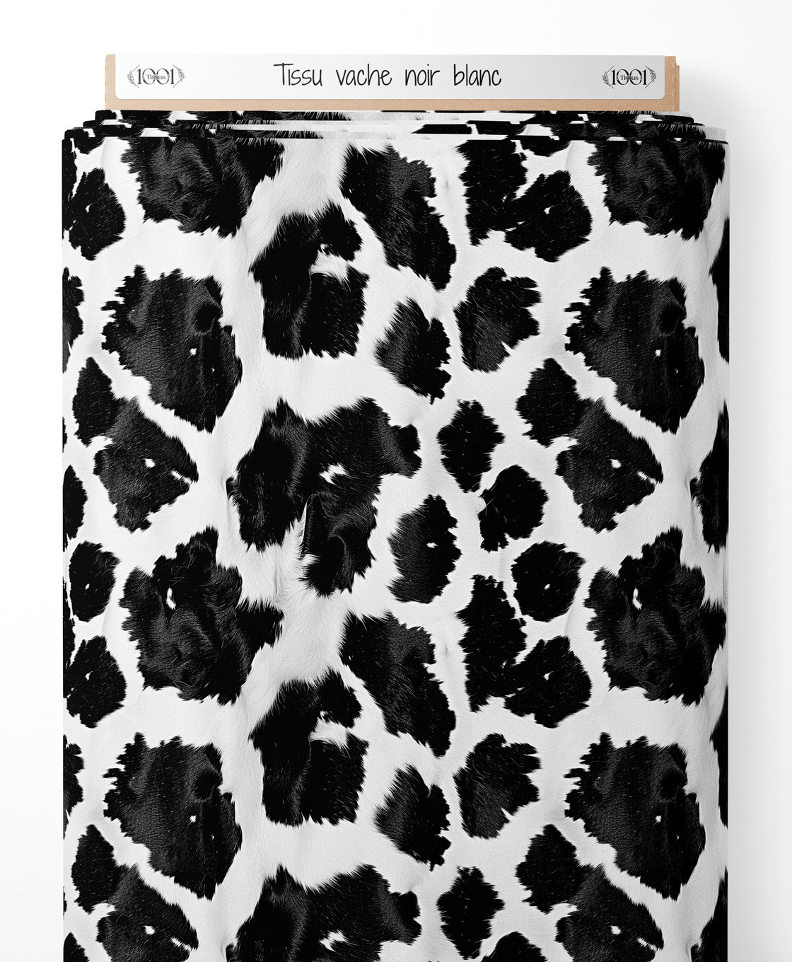 Tissu - vache noir blanc