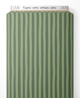 Tissu - Rayures vertes verticales claires