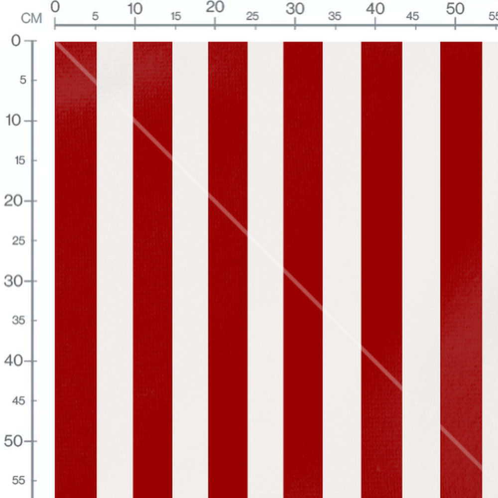 Tissu - Rayures verticales rouges