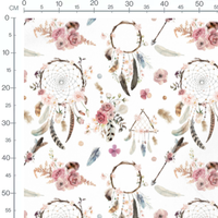 Tissu - Attrape-rêves pastel fleuri