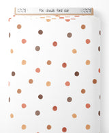 Tissu - Pois chauds sur fond clair