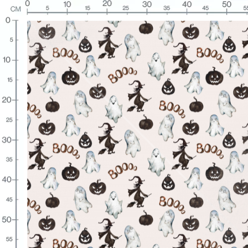 Tissu - Fantômes et sorcières Halloween
