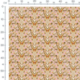 Tissu - Papillons et fleurs vintage
