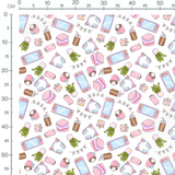 Tissu - Tissu Gamer Blanc