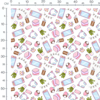 Tissu - Tissu Gamer Blanc