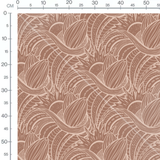 Tissu - Motif abstrait lignes courbes
