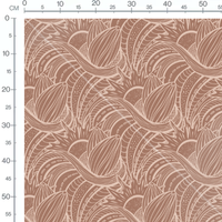 Tissu - Motif abstrait lignes courbes