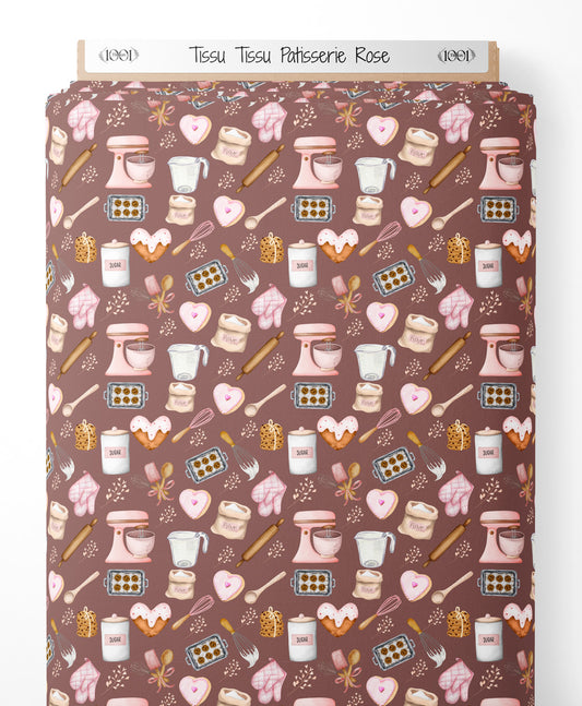 Tissu - Tissu Patisserie Rose