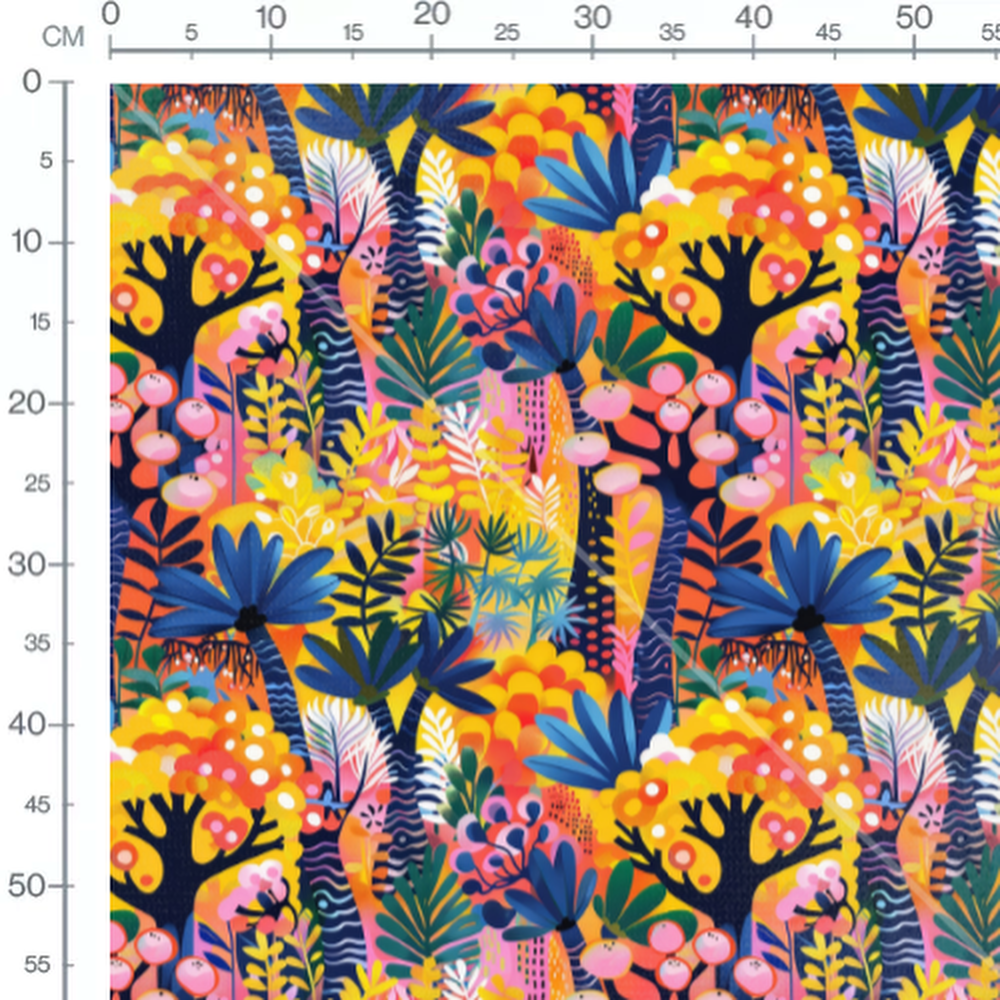 Tissu - jungle tropicale africain