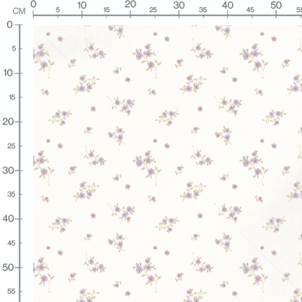 Tissu - Petites fleurs violettes