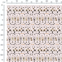 Tissu - Triangles et cercles aquarelle