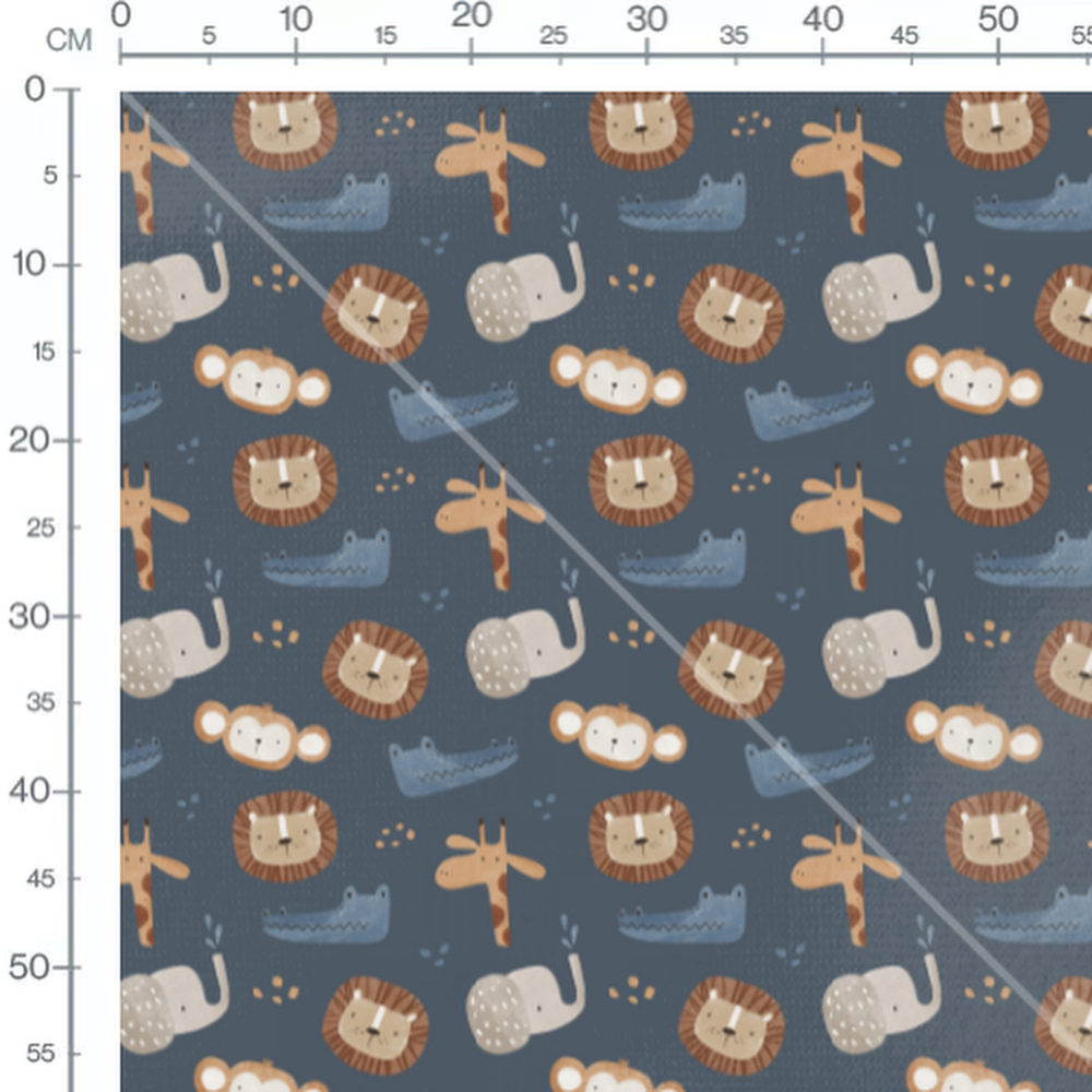 Tissu - Motif bananes jaunes