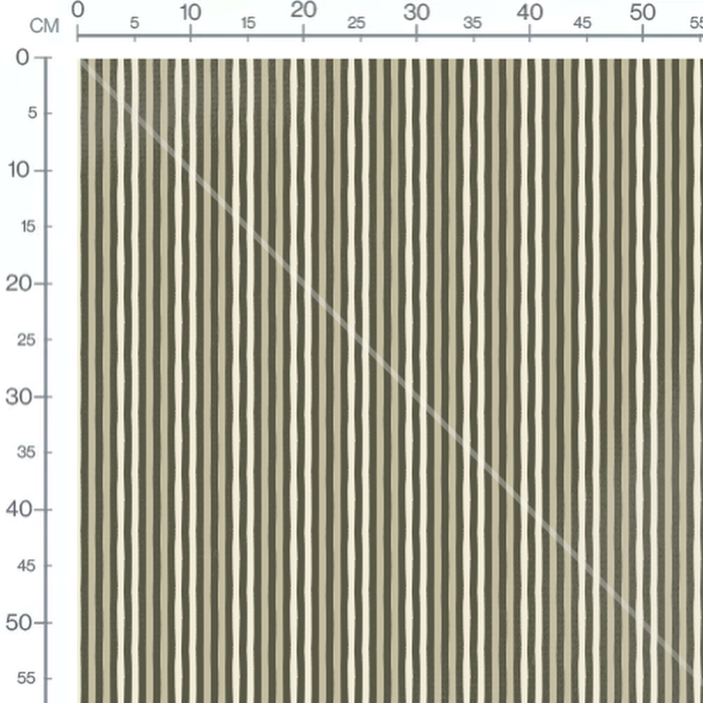 Tissu - Rayures verticales vert olive